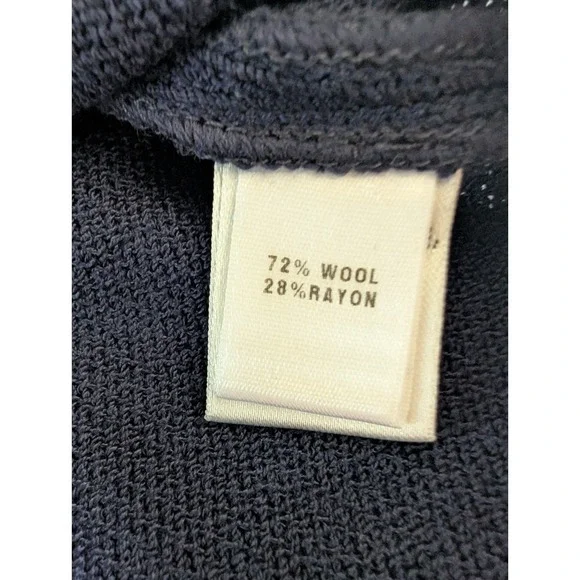 St. John Legacy Knit Blazer Navy & White Women's Sz10 Designer Classic Nautical - Picture 5 of 8